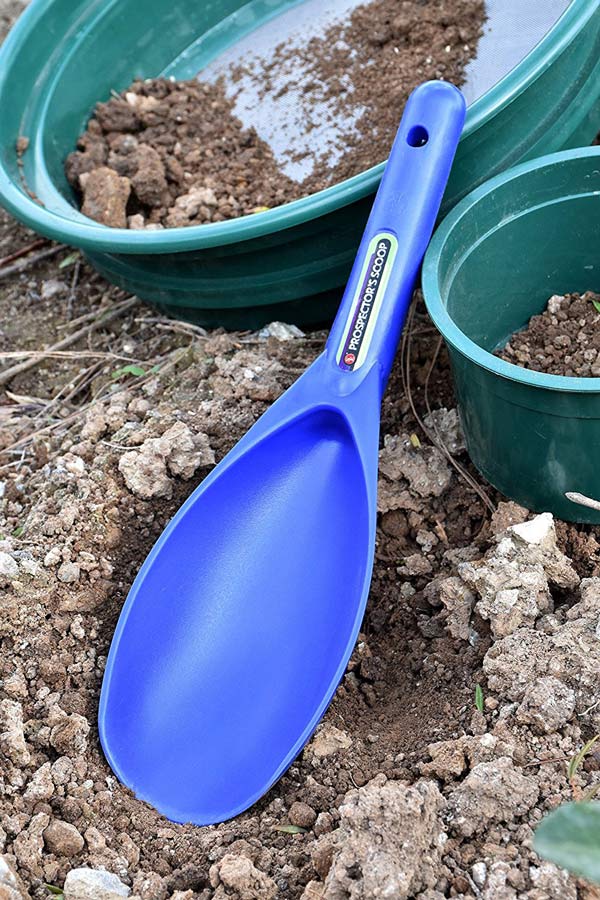 12.5" Blue Heavy Duty Plastic Prospector's Sand Scoop
