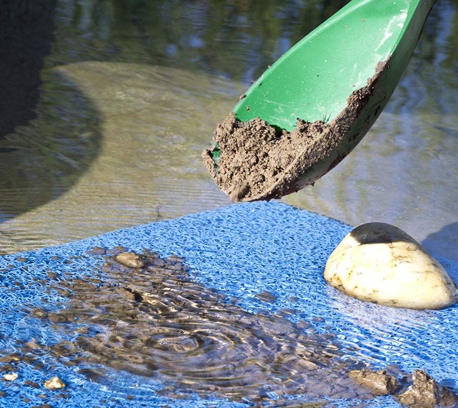 12.5" Green Heavy Duty Plastic Prospector's Sand Scoop