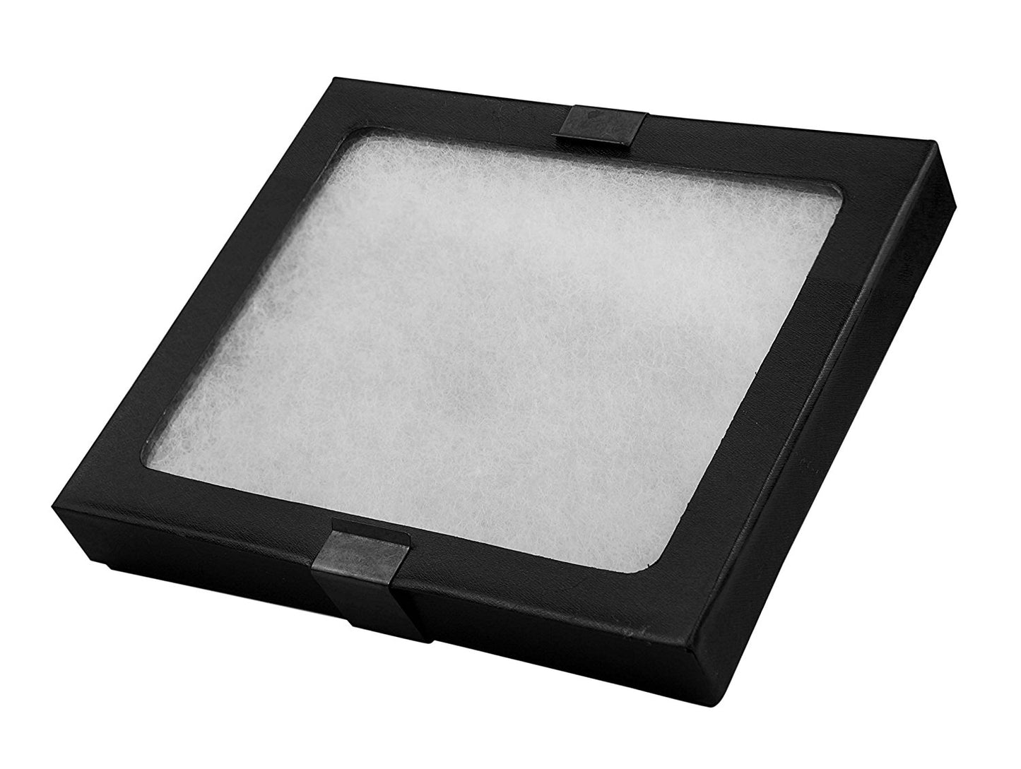 Glass Top Riker Display Box With Metal Clips 6-1/4" x 5-1/4" x 3/4"