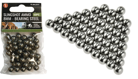Steel Slingshot Ammunition - 50-Pack, 8mm