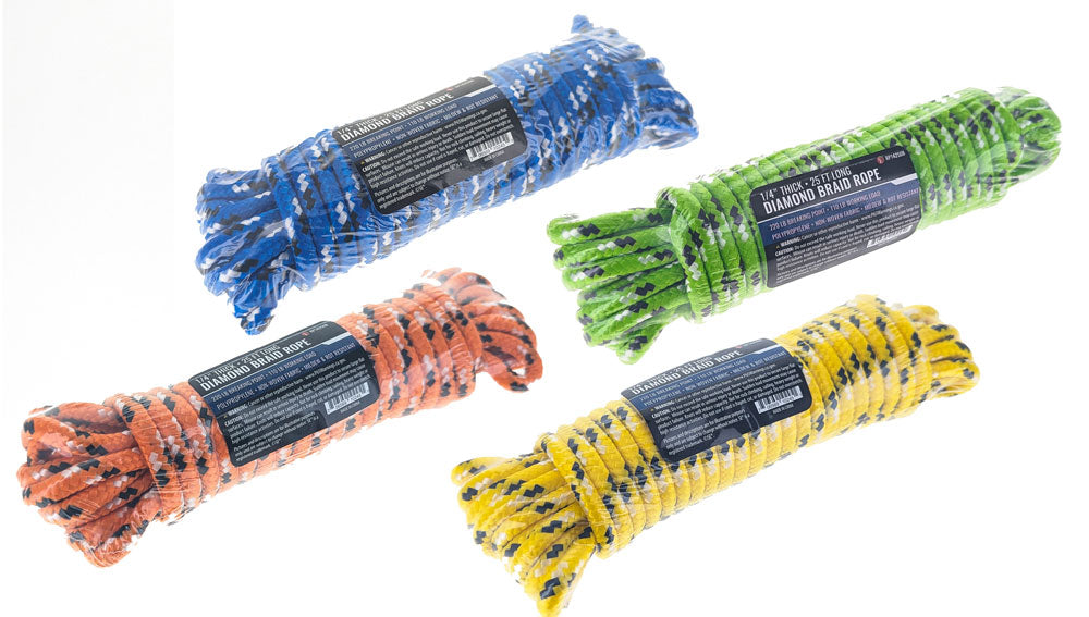 25ft Diamond Braid Polypropylene Rope