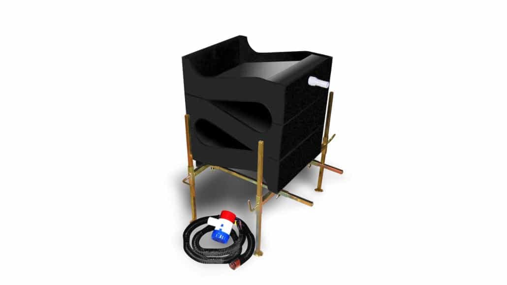 # stack Deluxe Gold Cube with stand pump and hose