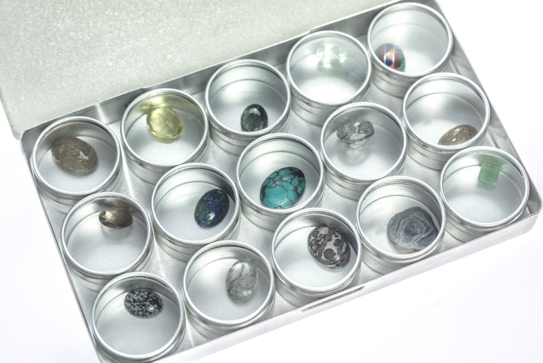 15Pc Aluminum Box Set in Tin Box (1-5/8" x 3/4")