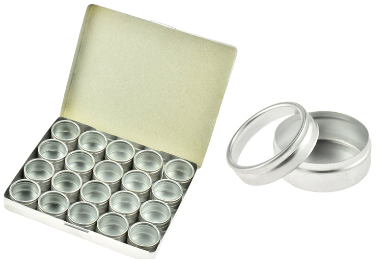 20Pc Aluminum Box Set in Tin Box (1-1/4" x 3/4")