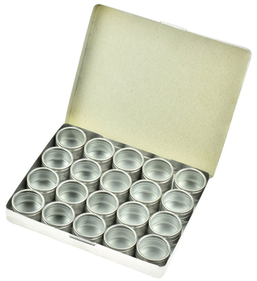 20Pc Aluminum Box Set in Tin Box (1-1/4" x 3/4")