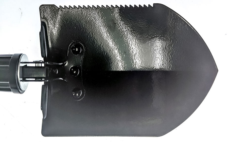 23" Premium Quality Black Tri-Fold Serrated Shovel W/Carrying Case