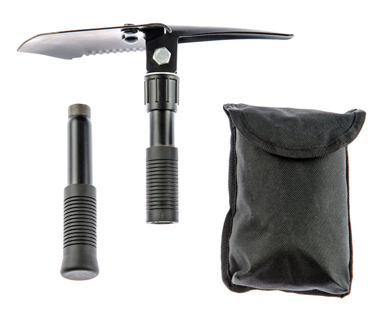 3-IN-1 Mini Folding Shovel- Shovel, Pick & Saw W/Carrying Case