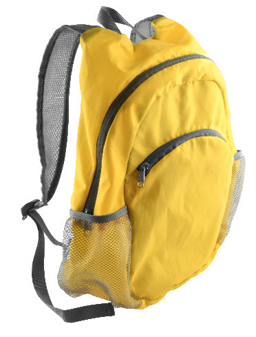 Yellow Collapsible Backpack, Day Pack