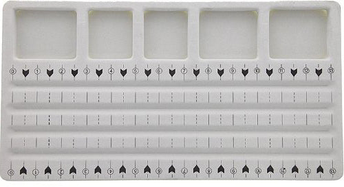 13-3/4" x 7-1/2" Flocked 4 Strand Bead Tray