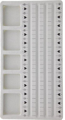 13-3/4" x 7-1/2" Flocked 4 Strand Bead Tray