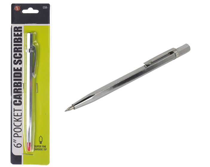 6" Pocket Carbide Scriber with Carbide Tip
