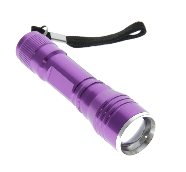 Adjustable Beam Ultraviolet Flashlight W/Lanyard
