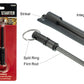 3-IN-1 Flint Fire Starter, Integrated Whistle & Spilt Ring- Black Color