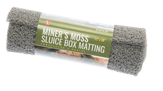 Grey Miner's Moss Sluice Box Matting, 12"x 36" 10mm Thick