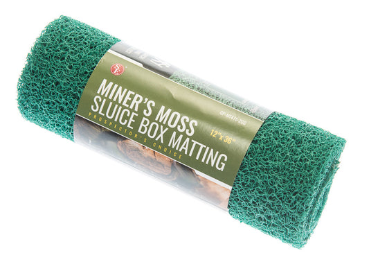Green Miner's Moss Sluice Box Matting, 12"x 36" 10mm Thick