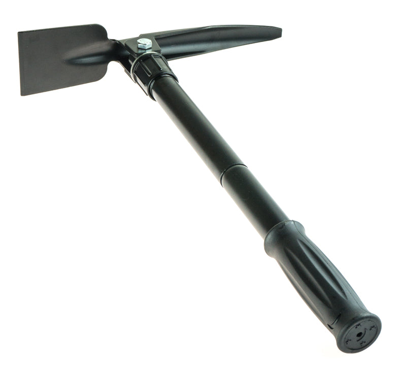 17-1/2" Compact Folding Prospector's/Camping Pick/Shovel with Carrying Case