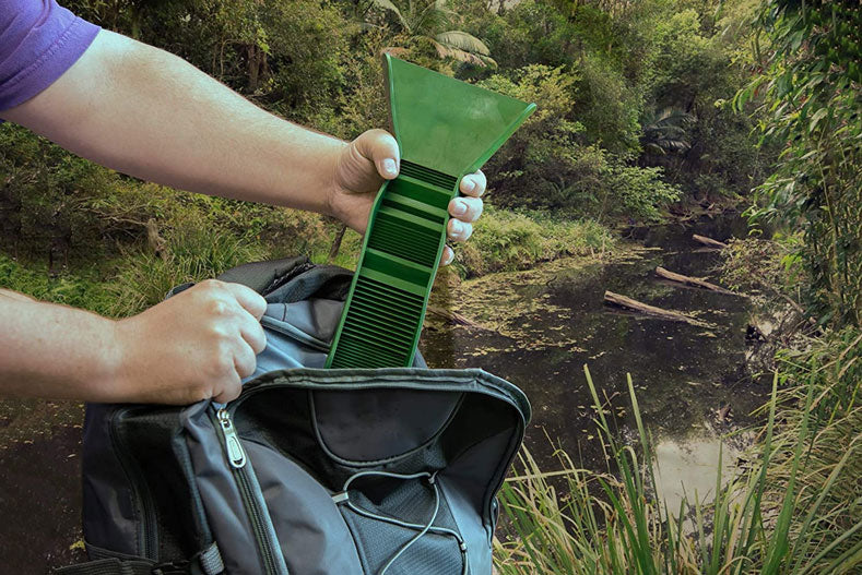 Pocket Sized Plastic Green Sluice Box - 12"X3"x5.5"