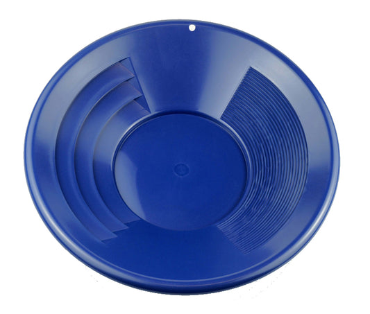 14" Blue Dual Riffle Gold Pan