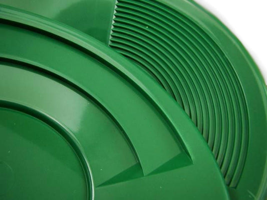 14" Green Dual Riffle Gold Pan