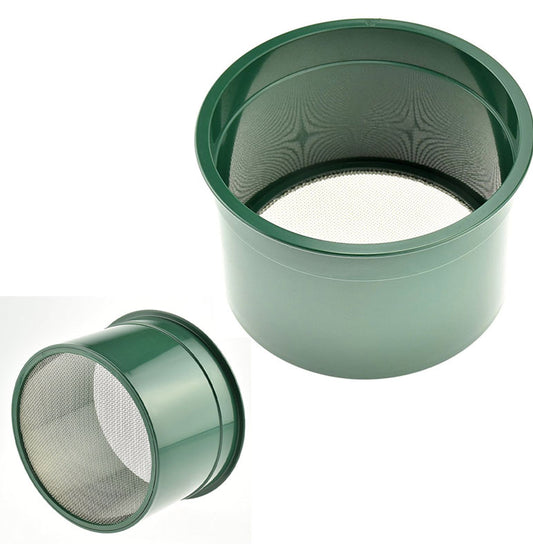 6" Green Mini Stackable Sifting Pans: 20 MESH