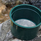 6" Green Mini Stackable Sifting Pans: 30 Holes per Sq. Inch
