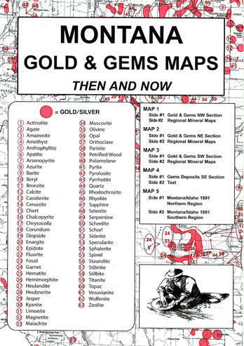 Montana Gold and Gems Map