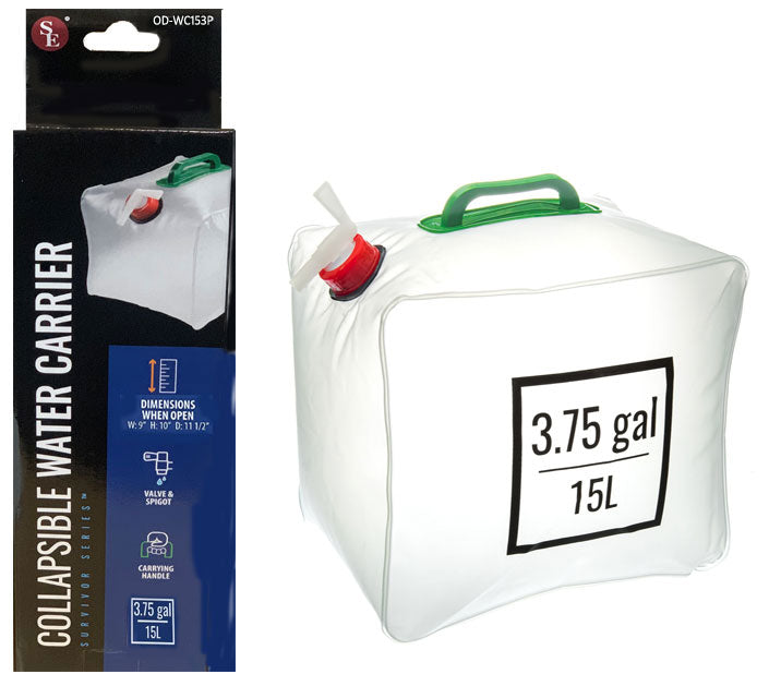 3.75 Gallon (15L) Collapsible Water Carrier with Handle