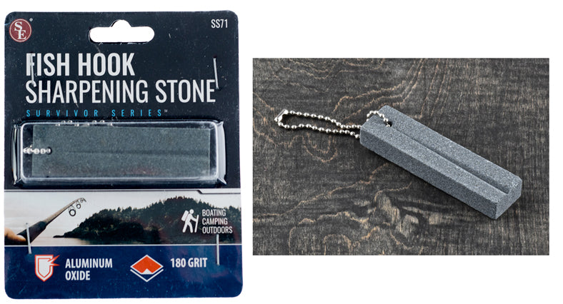 Fish Hook Sharpening Stone, Aluminum Oxide, 180 Grit, with Angled Groo –  Prospector's Treasure Trove