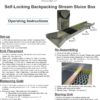 Royal BACKPACKING SELF-LOCKING FOLDING SLUICE BOX