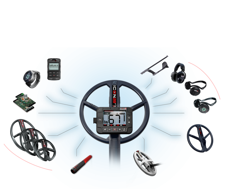 XP ICONX Multi-Frequency Metal Detector with 11-Inch FMF Coil-