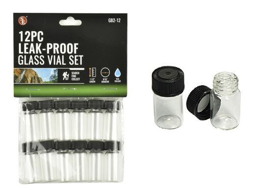 12-Piece 4ML Leak Proof Glass Vials