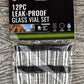 12-Piece 4ML Leak Proof Glass Vials