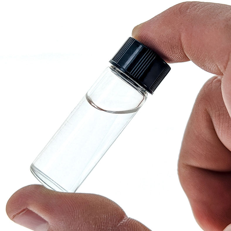 12-Pack Glass Gold Vials – 5ml Screw-On Storage Bottles
