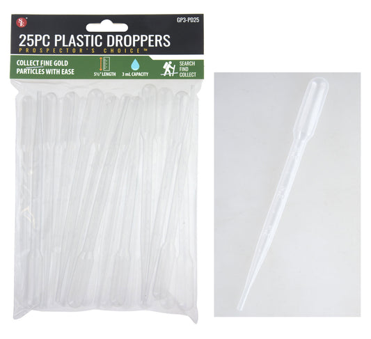 25 Piece Bag/5.5" 3ML Plastic pipettes