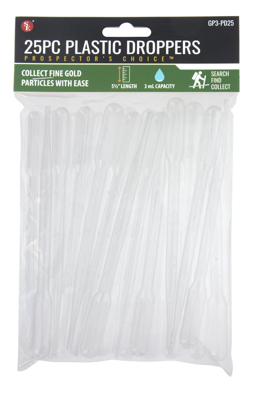25 Piece Bag/5.5" 3ML Plastic pipettes