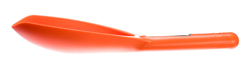12.5" Orange Heavy Duty Plastic Prospector's Scoop