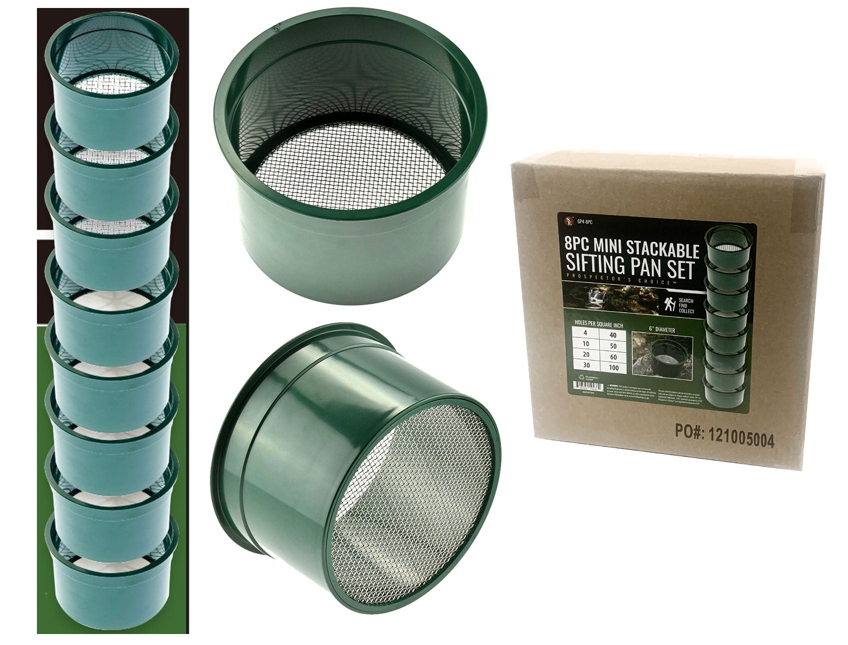 8-Piece set of 6" Mini Stackable Classifiers in Assorted Sizes ...