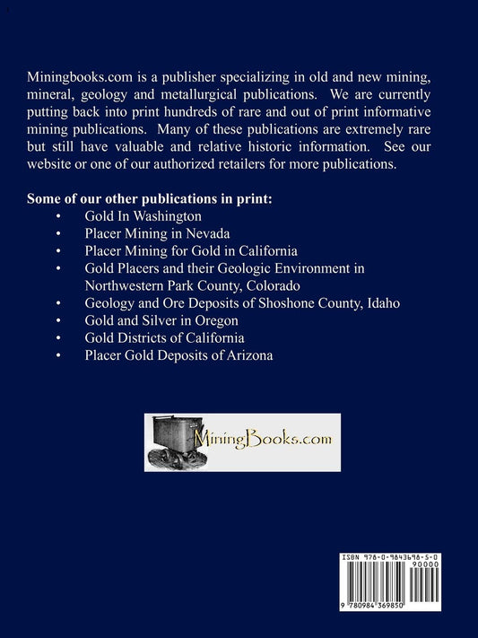 Gold Districts of California  - Book