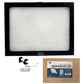 Glass Top Riker Display Box With Metal Clips 8-5/8" x 6-5/8" x 3/4"