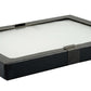 Glass Top Riker Display Box With Metal Clips 8-5/8" x 6-5/8" x 3/4"