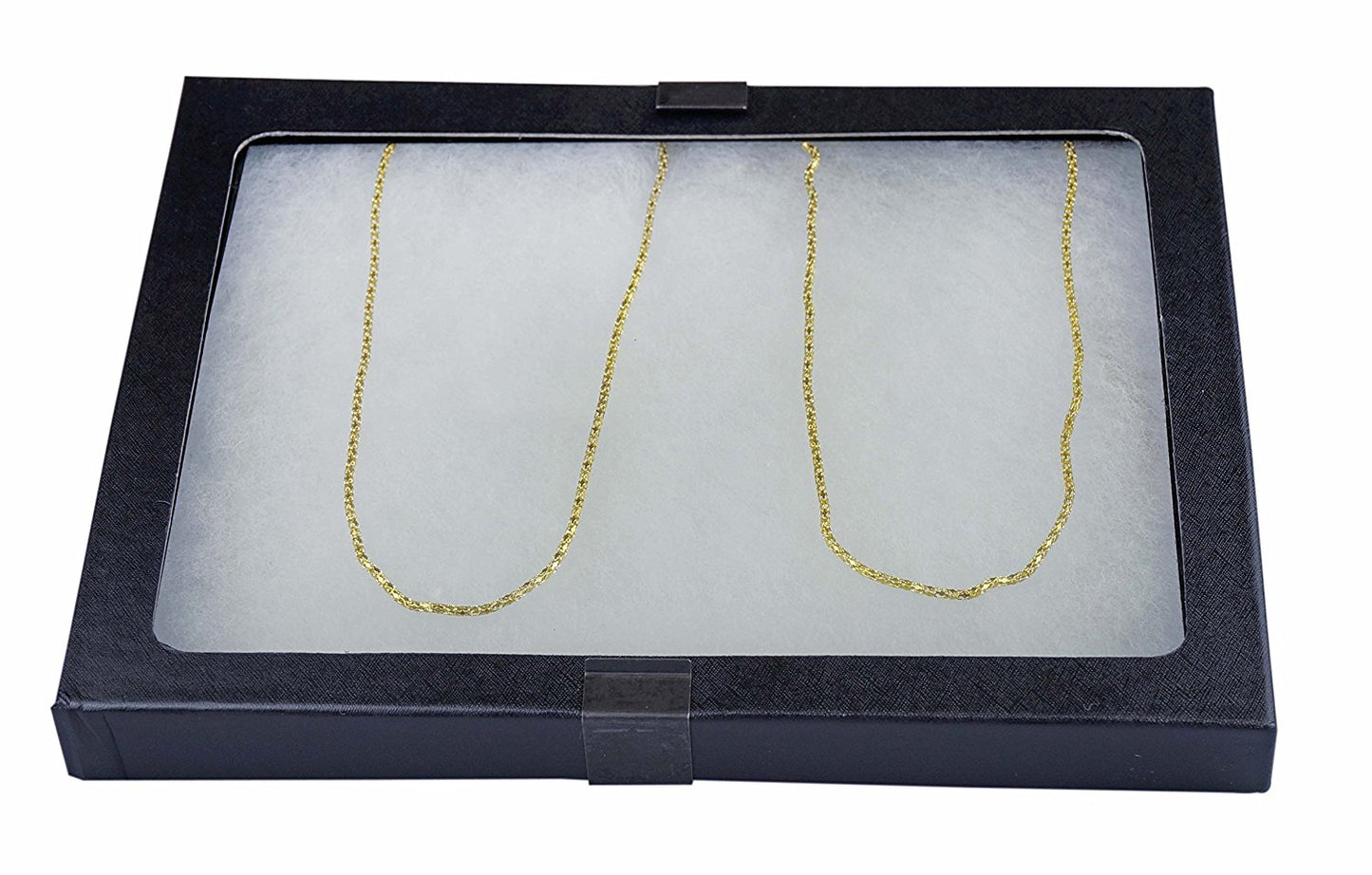 Glass Top Riker Display Box With Metal Clips 8-5/8" x 6-5/8" x 3/4"