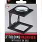 3.5X Folding Table Magnifying Glass with 3" Glass Lens & Ruler