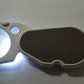 Dual Acrylic Lens Illuminated Folding Magnifier with Keychain 3x/14x