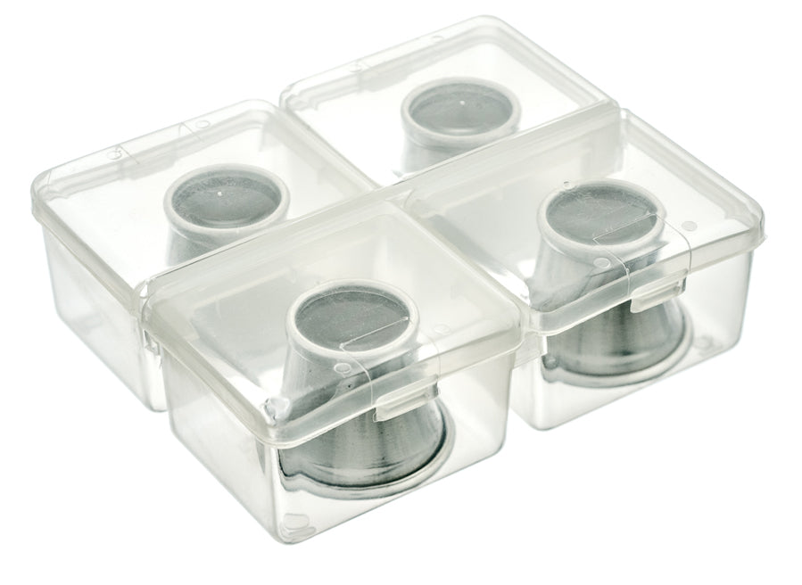 4-piece Premium Quality Aluminum Eye Loupe Set, (2.5x, 5x,7.5x, 10x),