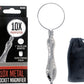 10x -1" Diameter Glass Lens Metal Handheld Magnifier with Cloth Storage Pouch