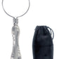 10x -1" Diameter Glass Lens Metal Handheld Magnifier with Cloth Storage Pouch