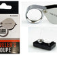 10X 21mm Jeweler's Loupe – Chrome Round Metal with Storage Case