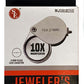 10X 21mm Jeweler's Loupe – Chrome Round Metal with Storage Case