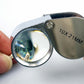 10X 21mm Jeweler's Loupe – Chrome Round Metal with Storage Case