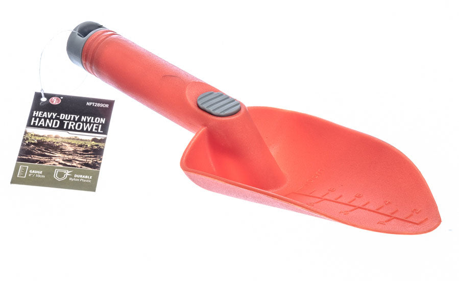 Heavy Duty Orange Nylon Plastic Hand Trowel 11 inch